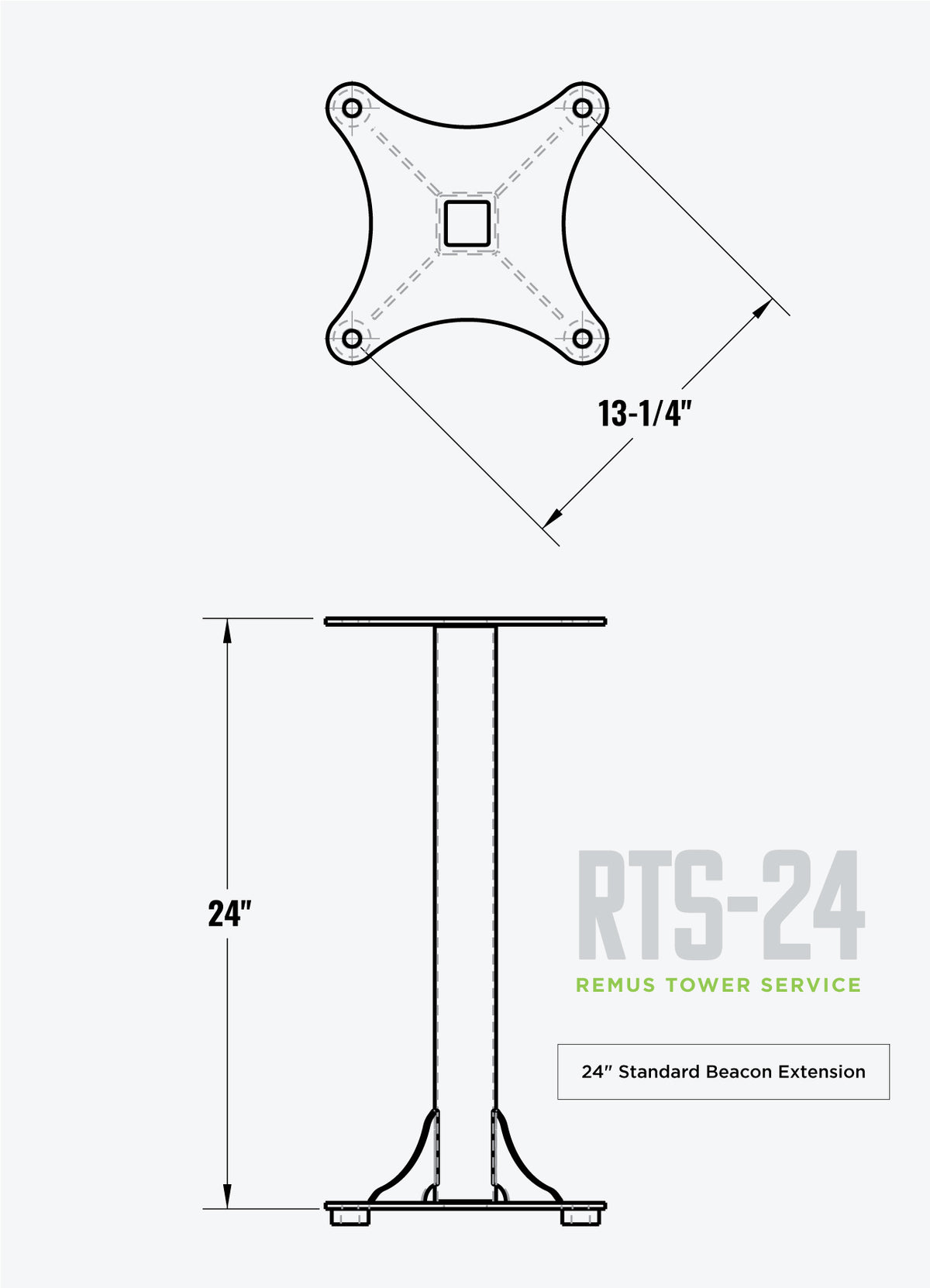 24&quot; Standard Beacon Extension